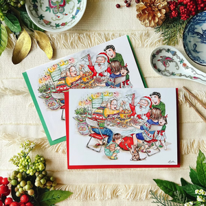 CHRISTMAS CARD | "Santa's Hot Pot Night"